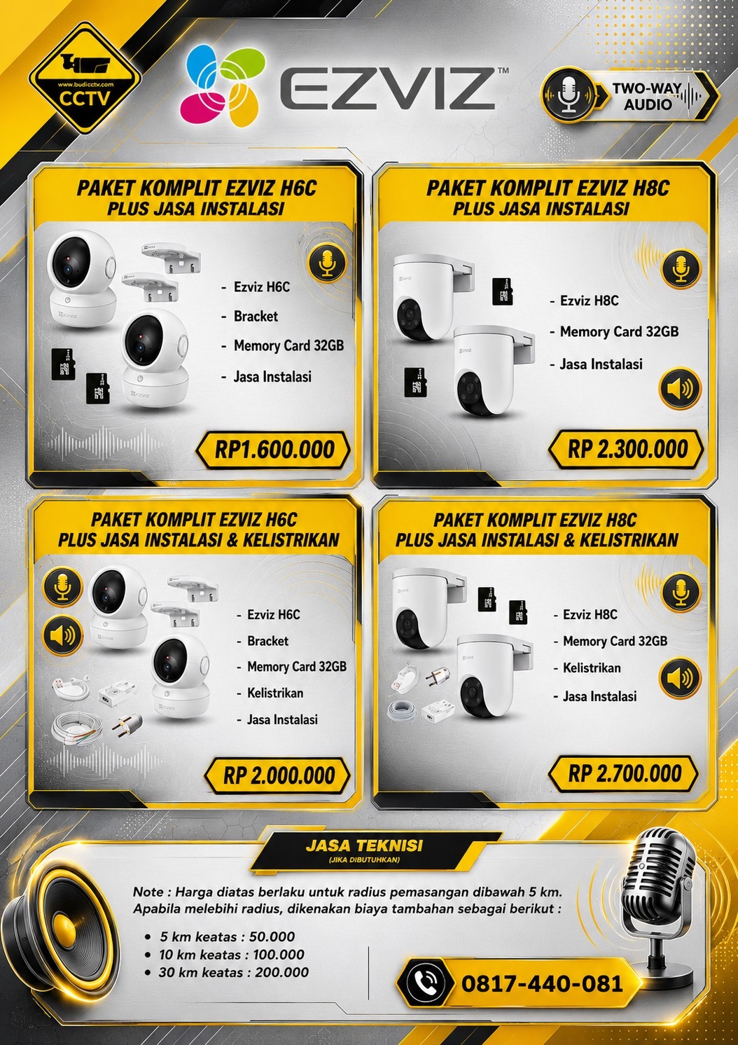 Brosur Harga 7 - Budi CCTV