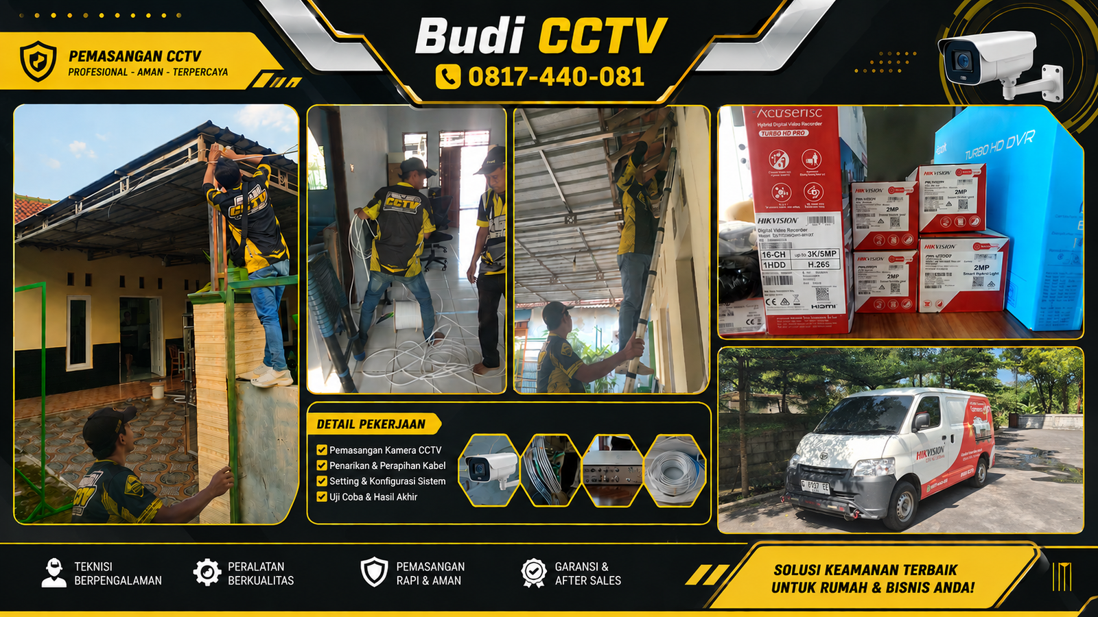 Instalasi CCTV Hikvision Rumah Pekalongan, Proses Terstruktur