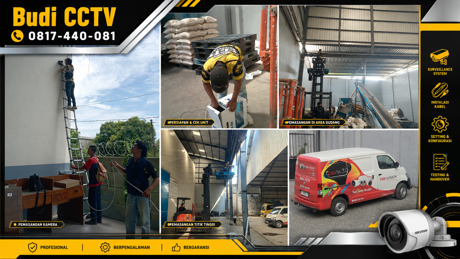 Pemasangan CCTV Hikvision Pekalongan, Pilihan Banyak Pelanggan