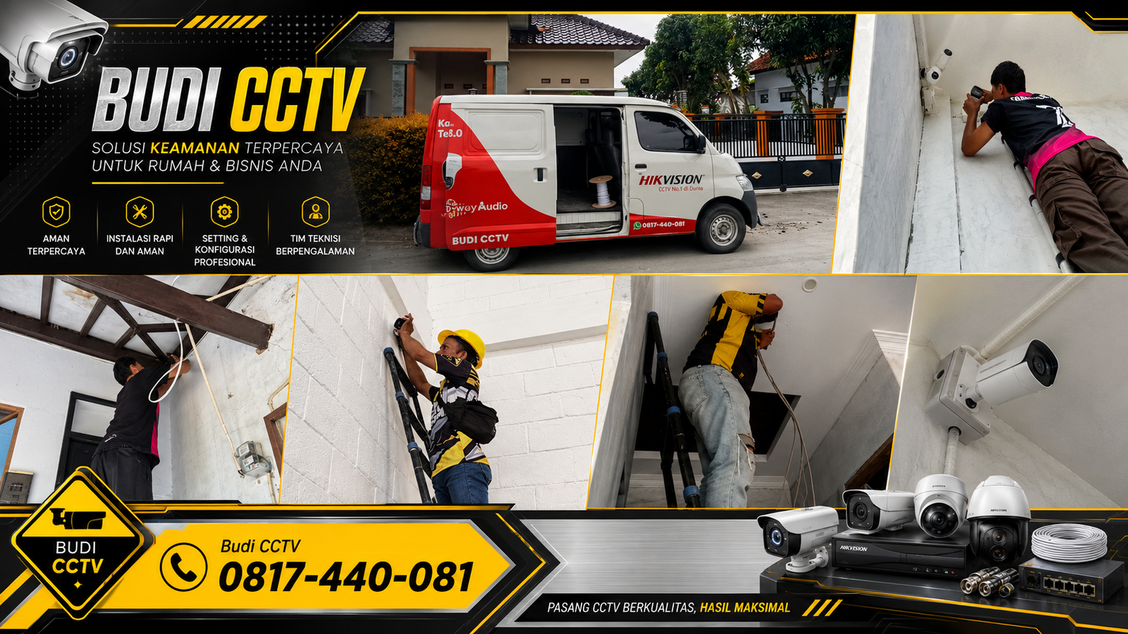 Pemasangan CCTV Hikvision di Pekalongan
