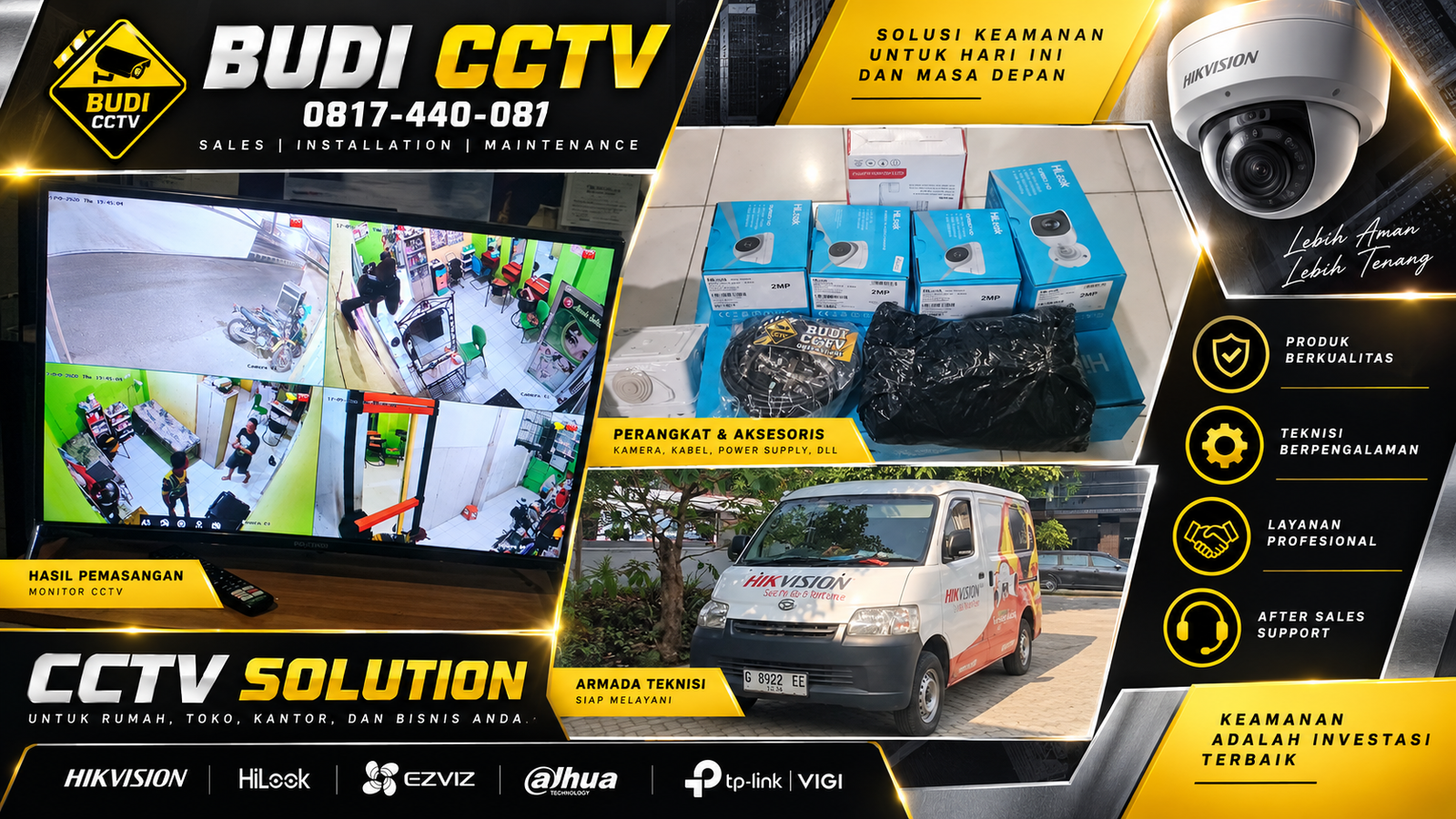 Instalasi CCTV Hilook di Salon Kecantikan Pekalongan, Bentuk Adaptasi Teknologi Keamanan