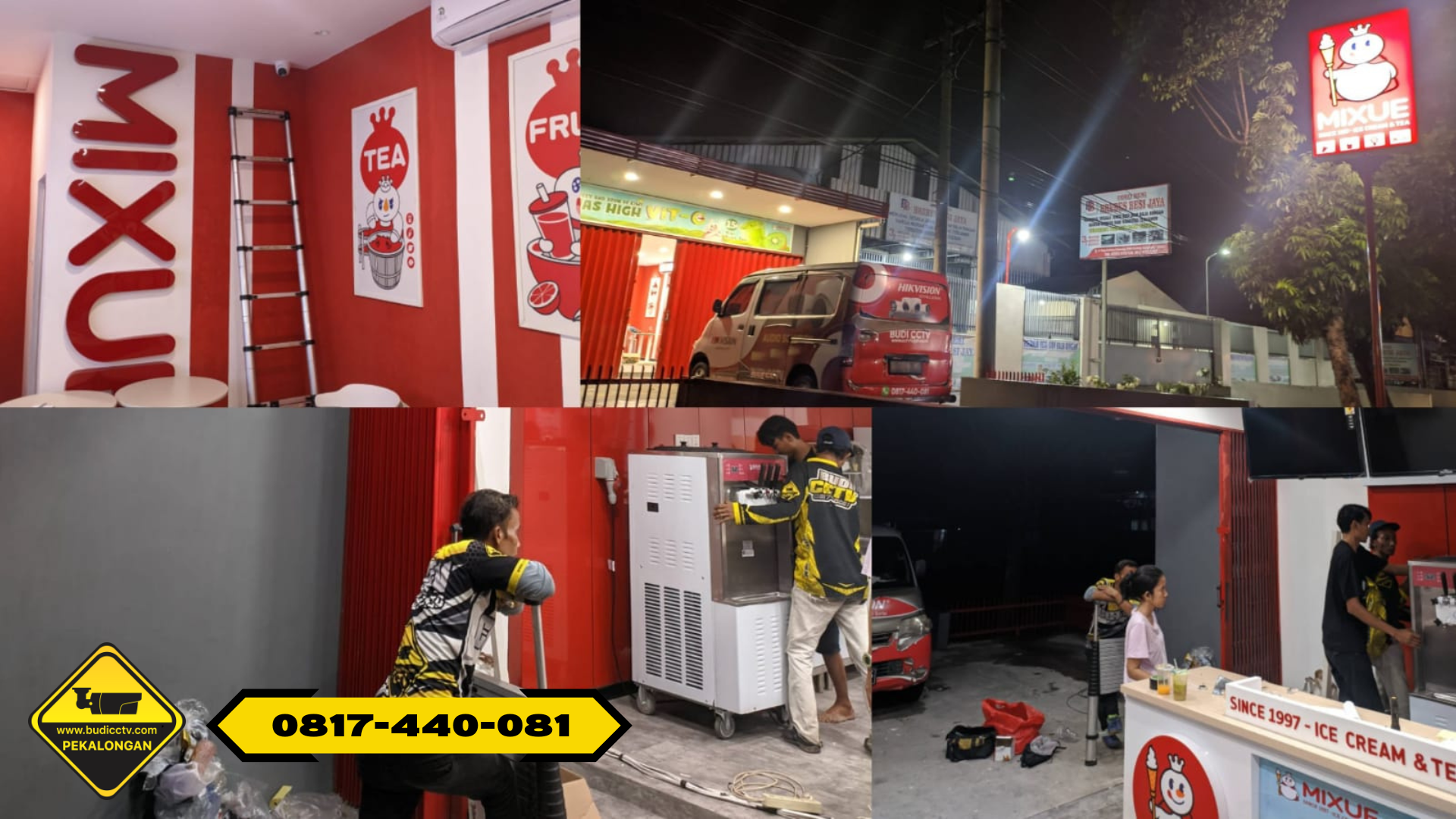Mixue Pekalongan Tingkatkan Keamanan dengan CCTV Hikvision Smart Hybrid Light dari Budi CCTV