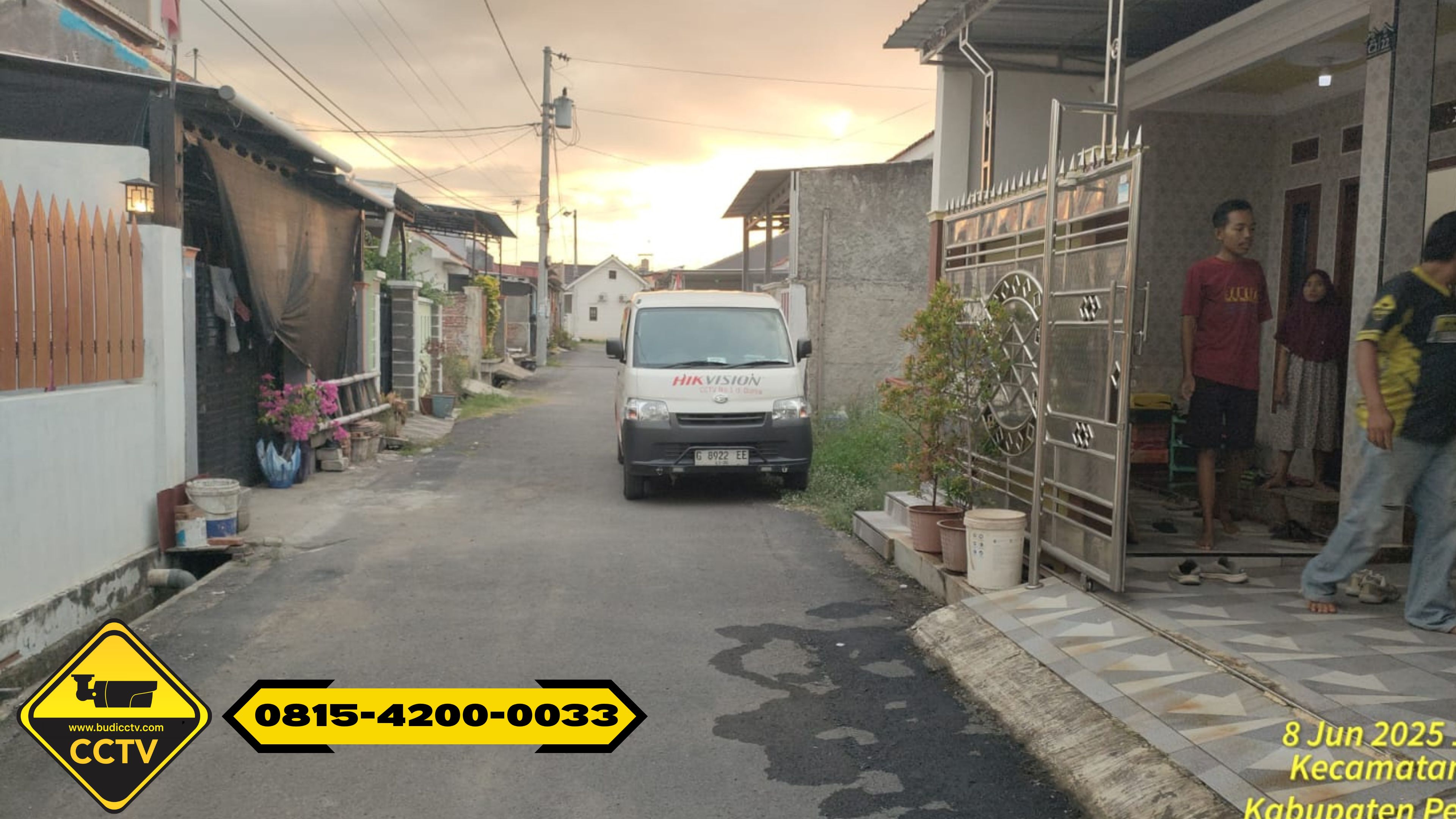 Pemasangan CCTV Hikvision 4 Channel Smart Hybrid Light 2MP di Rumah Wilayah Pekalongan