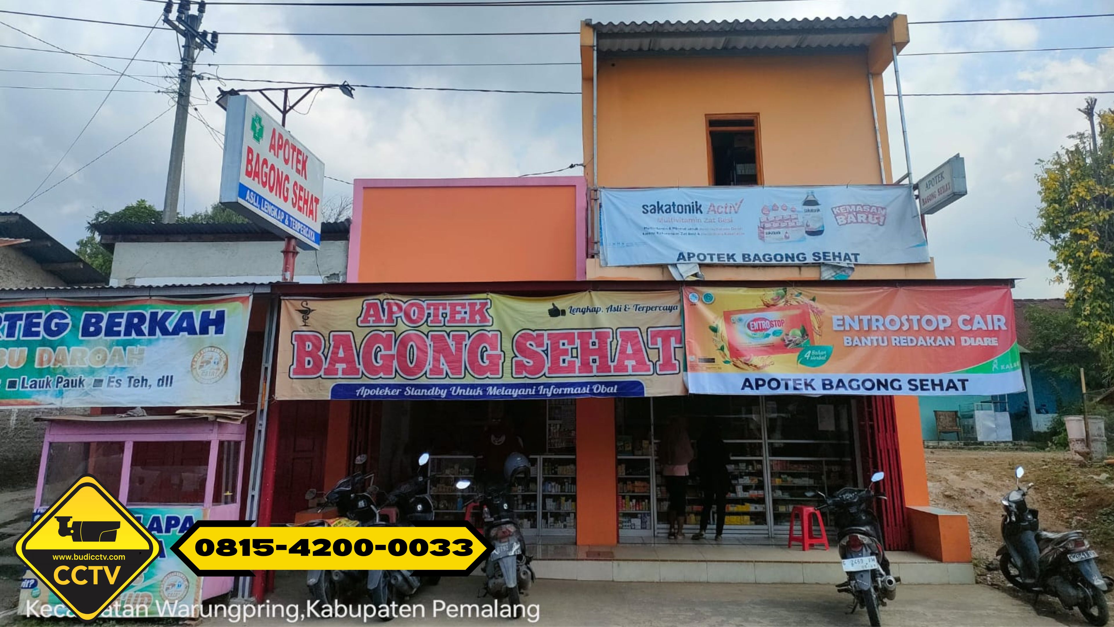 Pemasangan CCTV Hikvision 4 Channel Smart Hybrid Light 2MP di Ruko Wilayah Kota Pekalongan