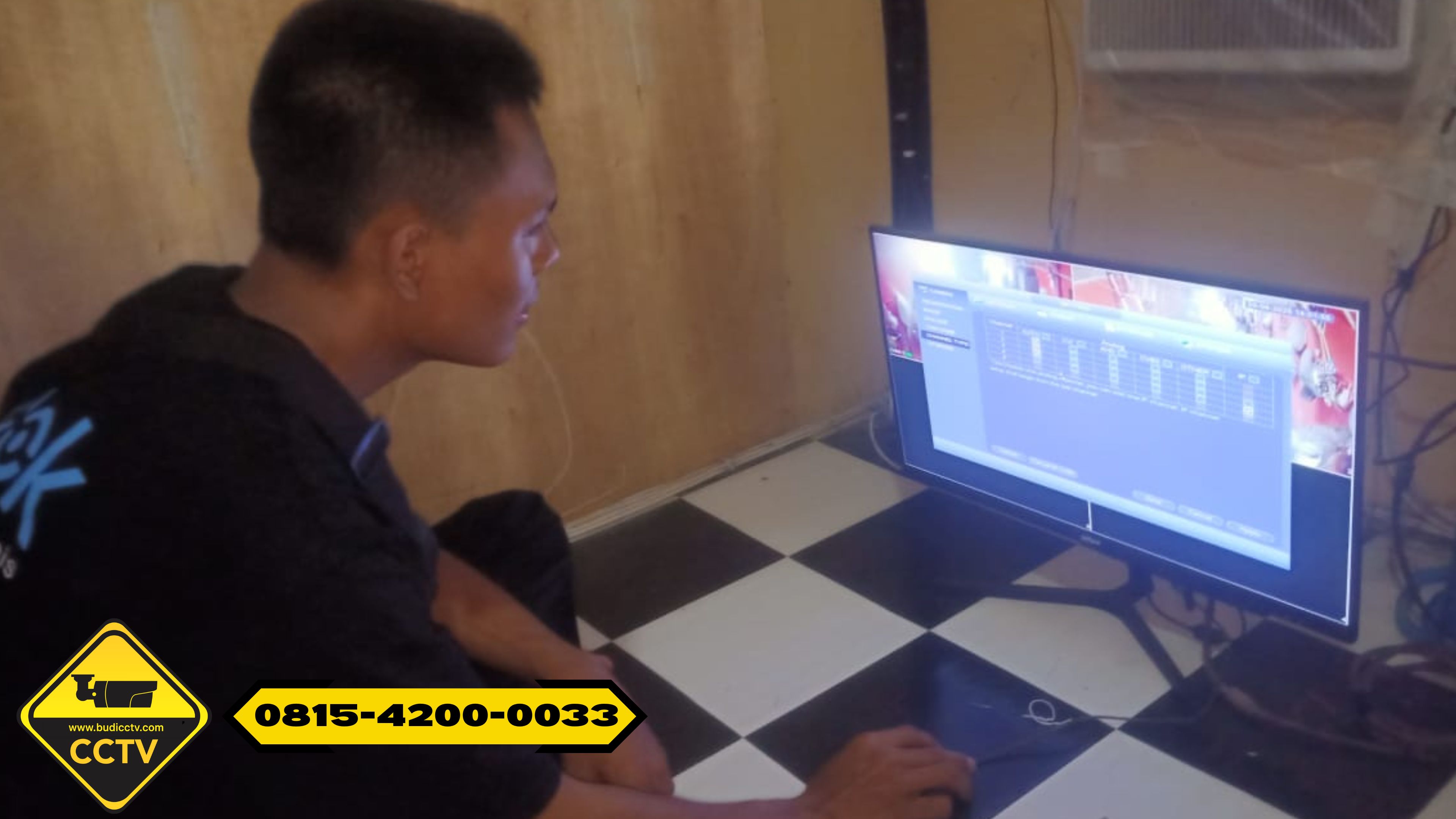 Pemasangan CCTV Hikvision 4 Channel Smart Hybrid Light 2MP di MBG Wilayah Batang