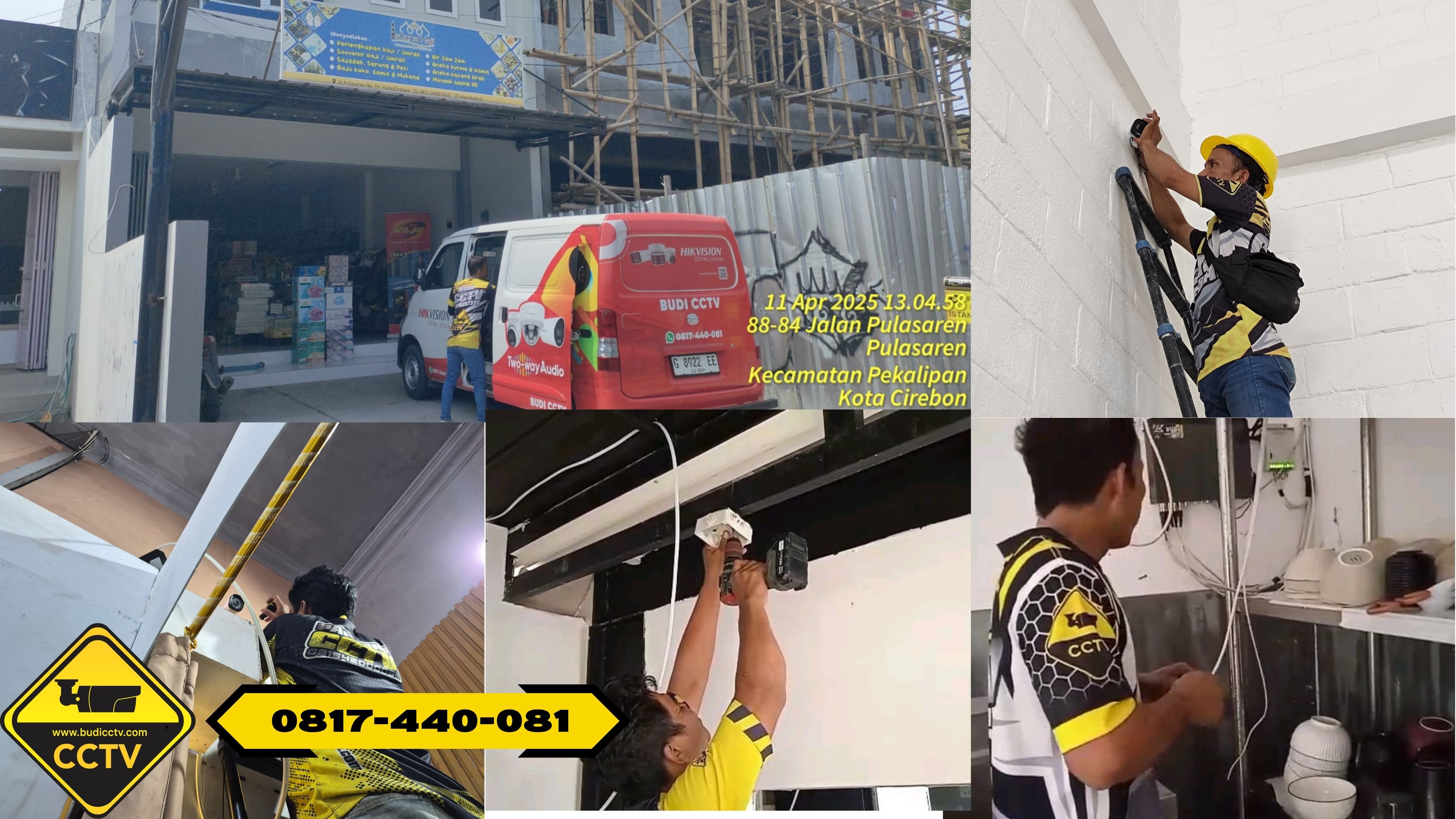 Pasang CCTV Hikvision 8 Channel Smart Hybrid Light 2MP di Ruko Kota Pekalongan