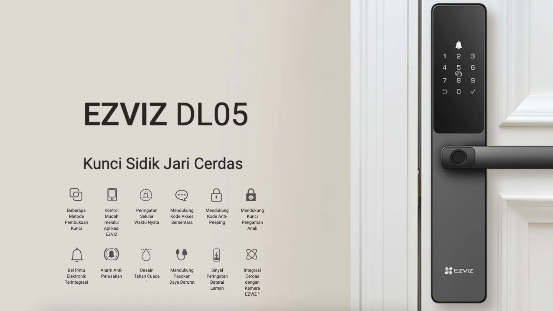 Pasang CCTV di Pekalongan - Ezviz Smart Door Lock